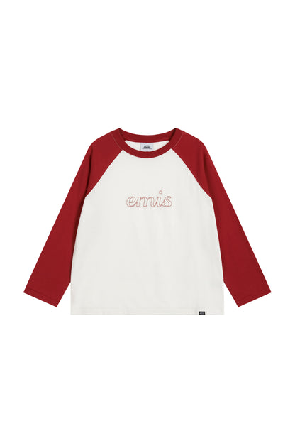 韓國 EMIS W 3/4 Sleeve Raglan T-Shirt【ES088】