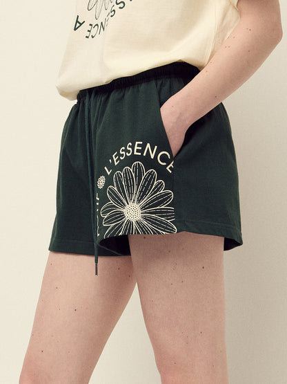 韓國 Mardi Mercredi Cotton Shorts Actif Emblem【MM237】