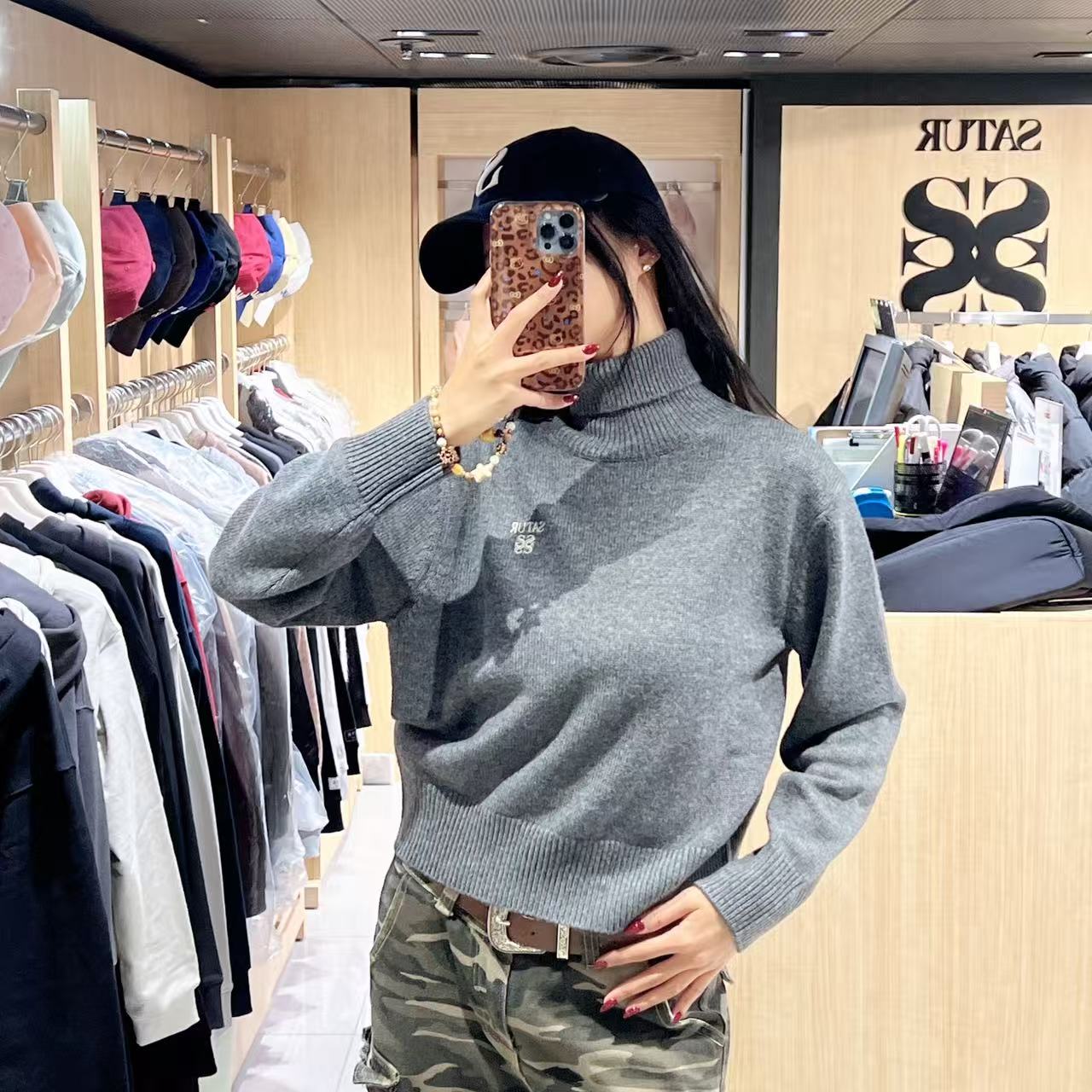 韓國 Satur Women's Classic Turtleneck Knit【SR234】