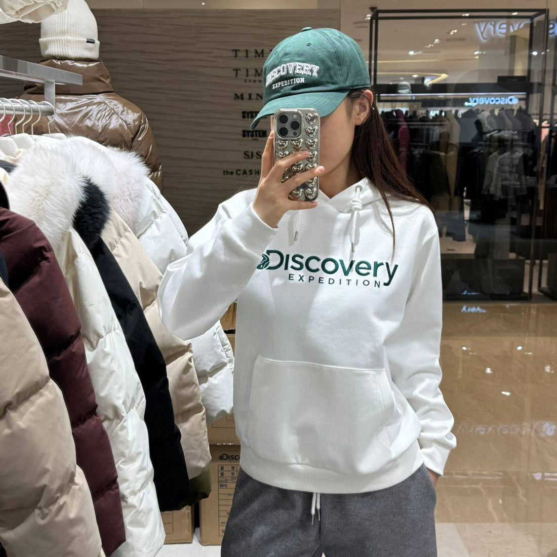 韓國 Discovery LOGAN Hoodie【DY015】 - STT Mall HK 靚太網購