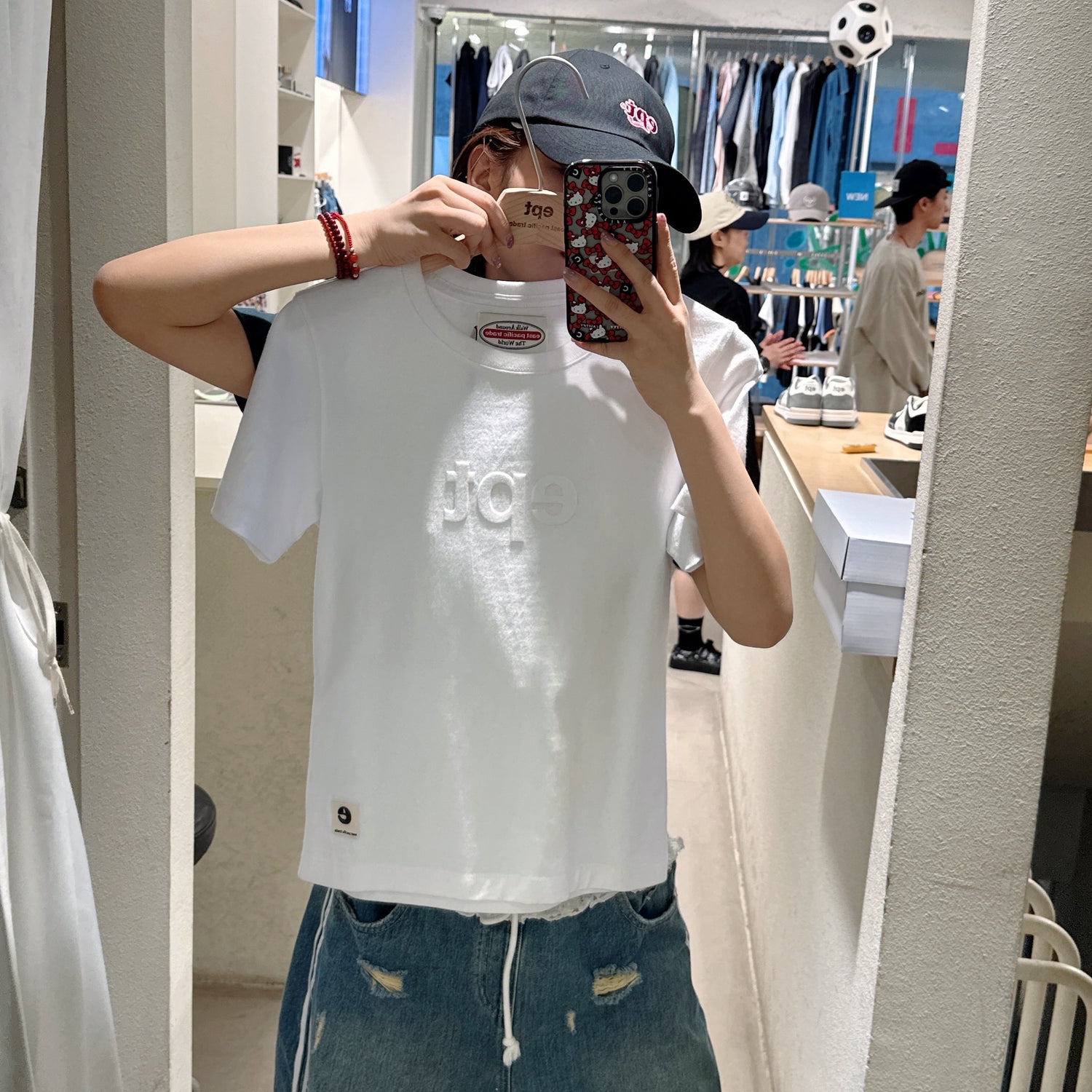 韓國 EPT Classic Silicon Embo Logo T-shirts【EP038】