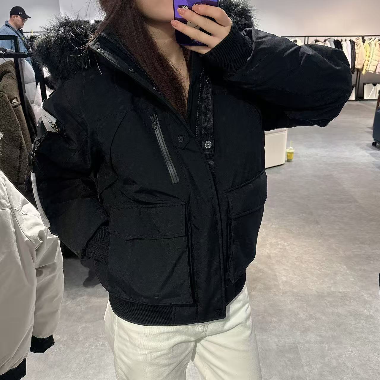 韓國 National Geographic Taruga Men's Fur Trimmed Hoodie Down Jumper (鴨絨)【NG097】