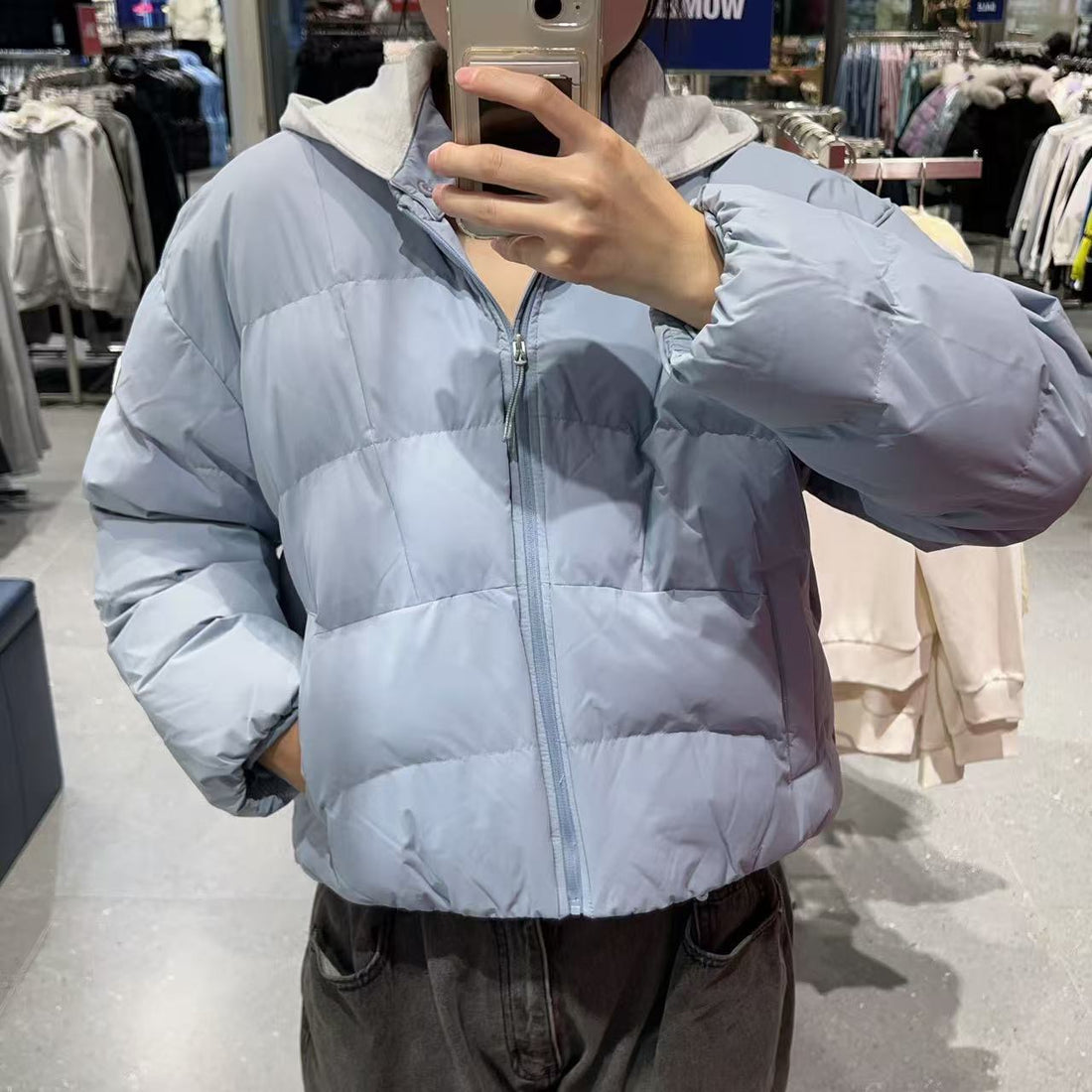 韓國 FILA Detachable Hooded Padded Jacket【FA057】