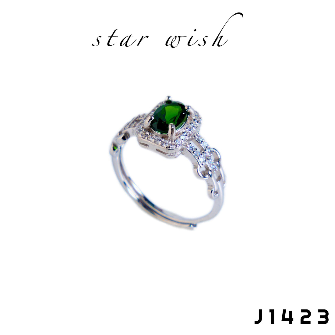 Star Wish S925 銀透輝石戒指 J1423【SS504】