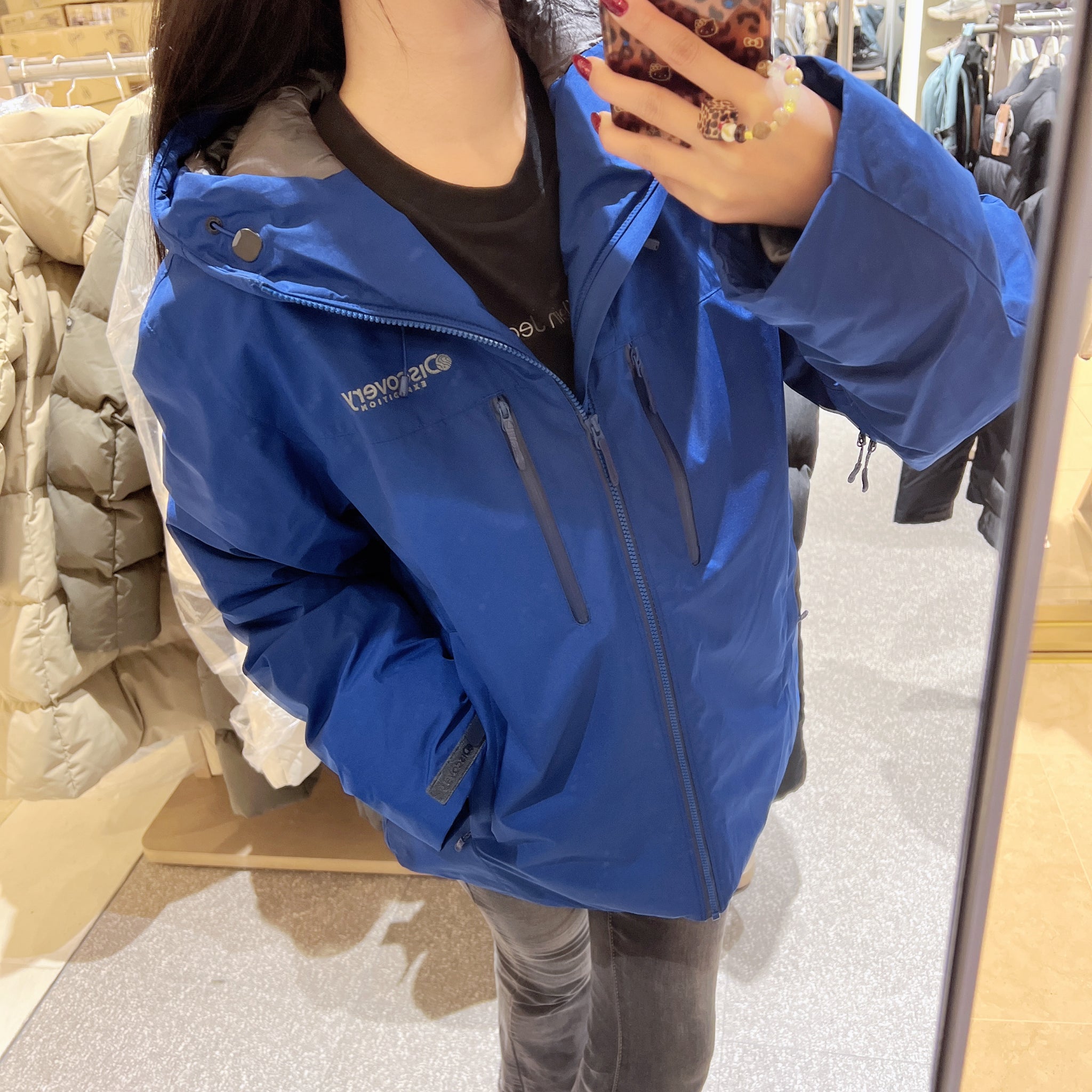 韓國 Discovery Men's Bergen Gore Windstopper Goose Down Lightweight Padding【DY059】