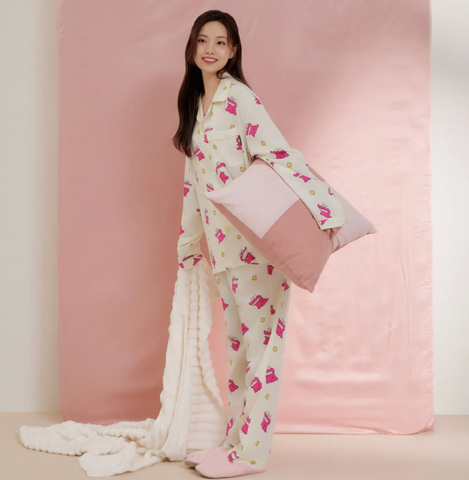 韓國 SPAO Crayon Shin-chan Long-Sleeved Pajamas【SP222】