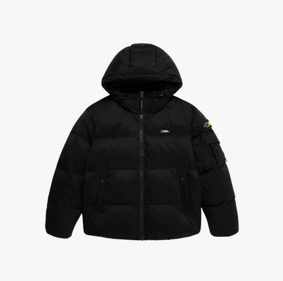 韓國 National Geographic Golden Mall Short Length Goose Hoodie Down Jumper鵝絨【NG819】