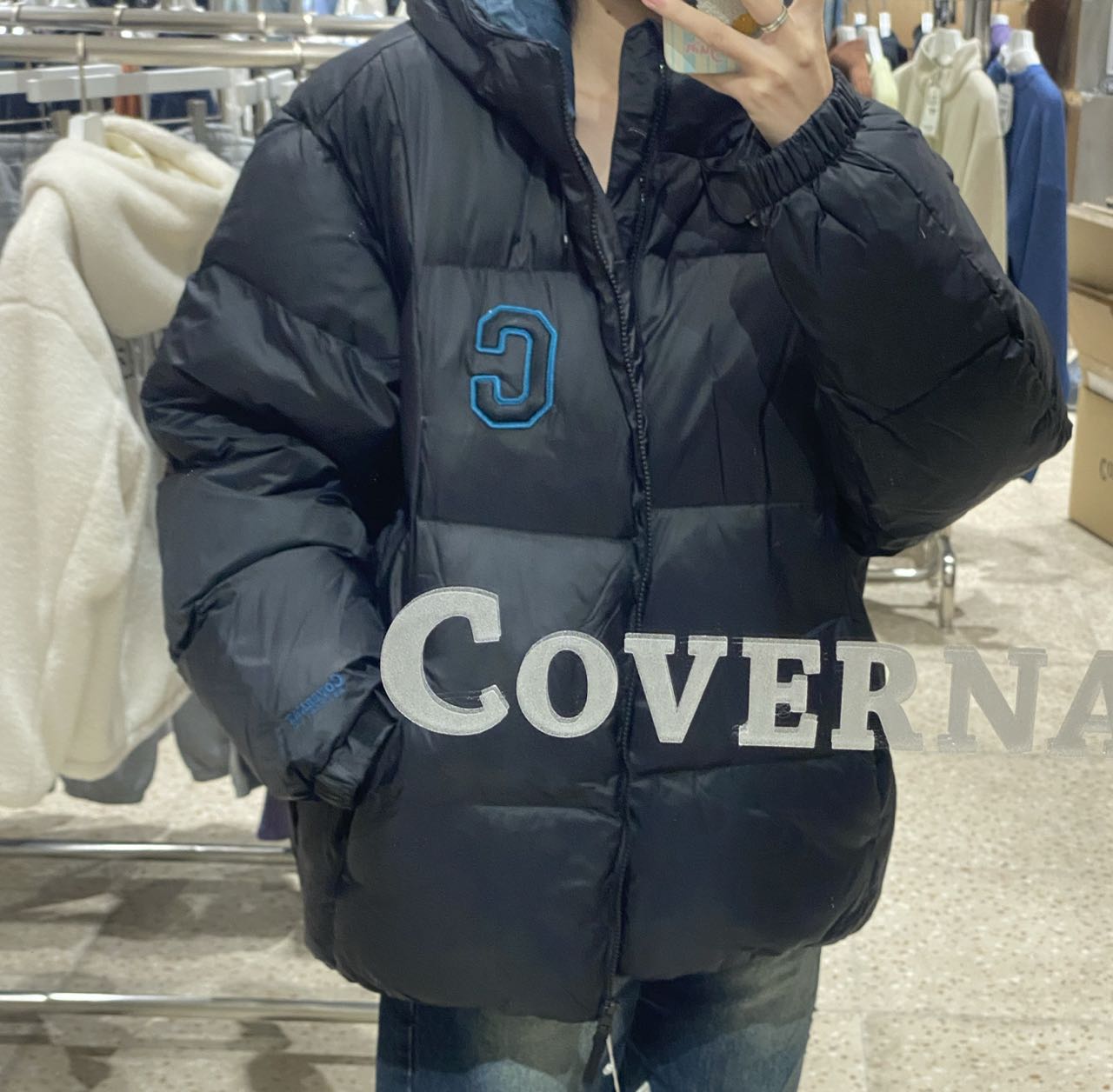 韓國 Covernat College Volume Hoodie Down【CO024】 - STT Mall HK 靚太網購