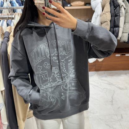韓國 Wacky Willy Pigment Graphic Hoodie【WW045】 - STT Mall HK 靚太網購