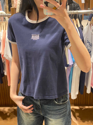 韓國 MFG W CLASSIC LOGO RINGER TEE 【MF164】 - STT Mall HK 靚太網購