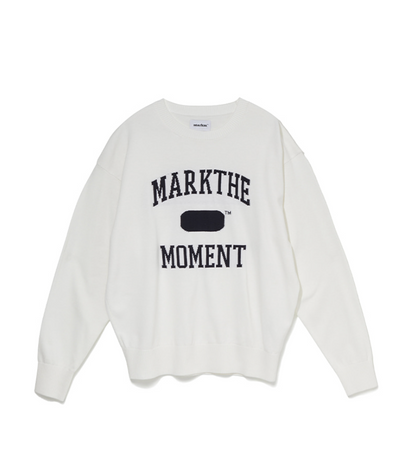 韓國 Markm Mark the Moment Slogan Jacquard Pullover【MA221】