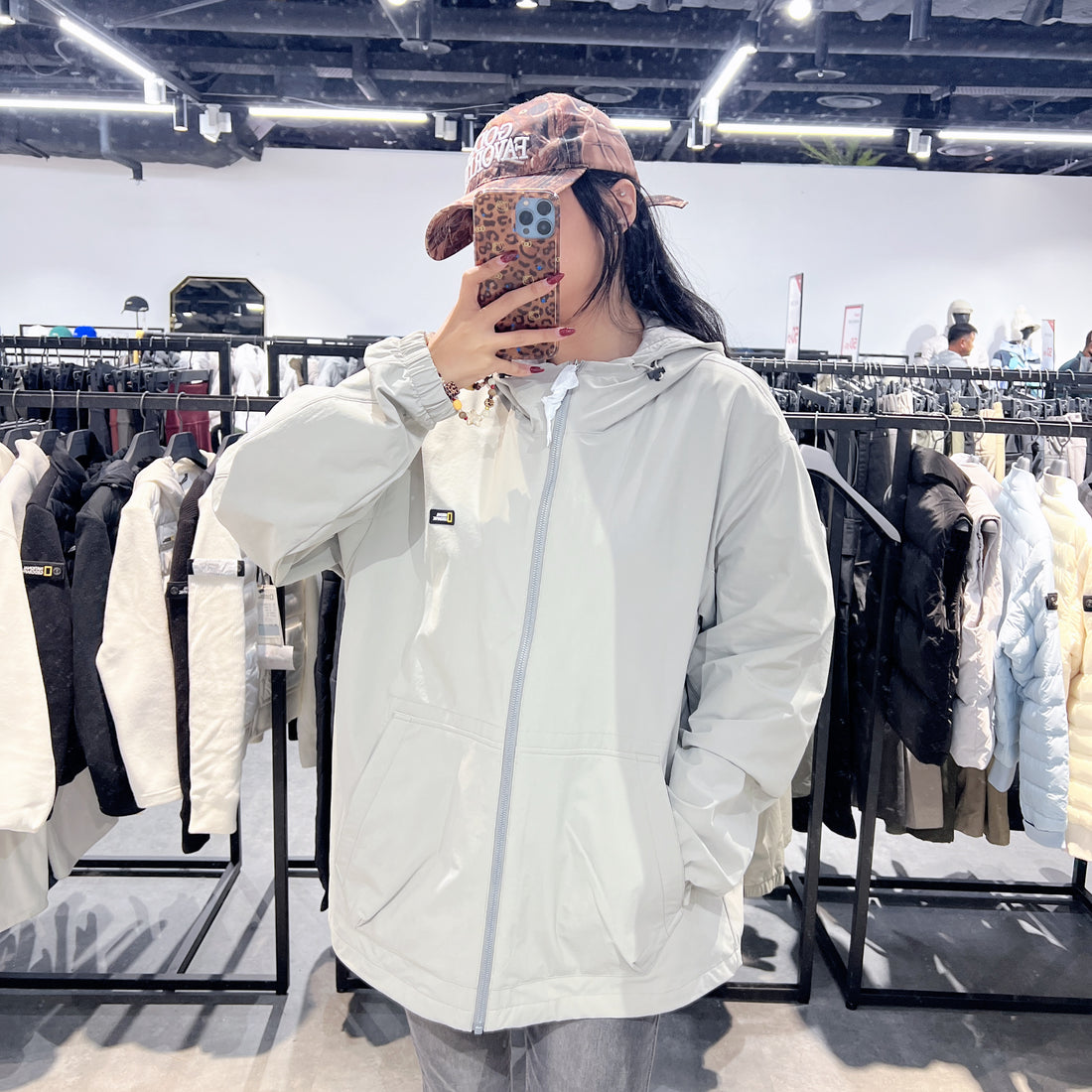 韓國 National Geographic Archelon Woven Stretch Training Hoodie Zip-Up【NG089】