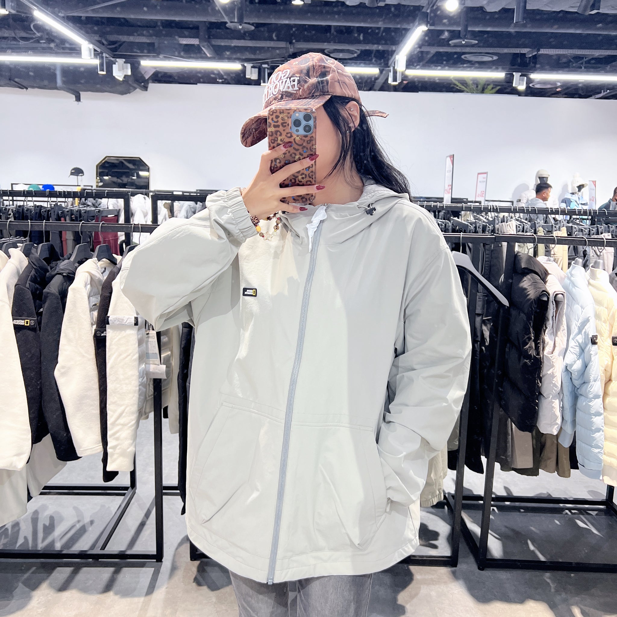 韓國 National Geographic Archelon Woven Stretch Training Hoodie Zip-Up【NG089】