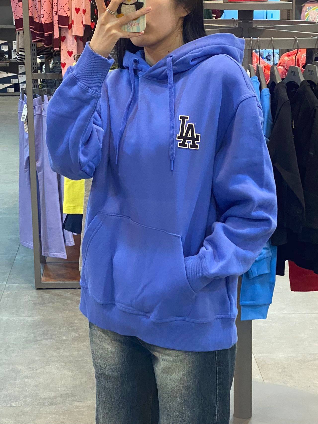 韓國 MLB Basic Big Logo Brushed Mega Over Fit Hoodie 【MB047】 - STT Mall HK 靚太網購