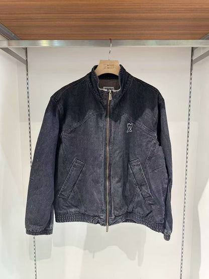 韓國 Wacky Willy Denim high-neck full-zip【WW106】