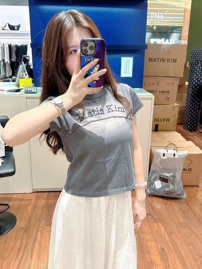 韓國 MK Crop T-Shirt【MK001】