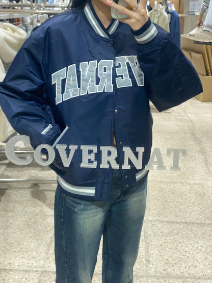 韓國 Covernat Arch Logo Satin Varsity【CO021】 - STT Mall HK 靚太網購