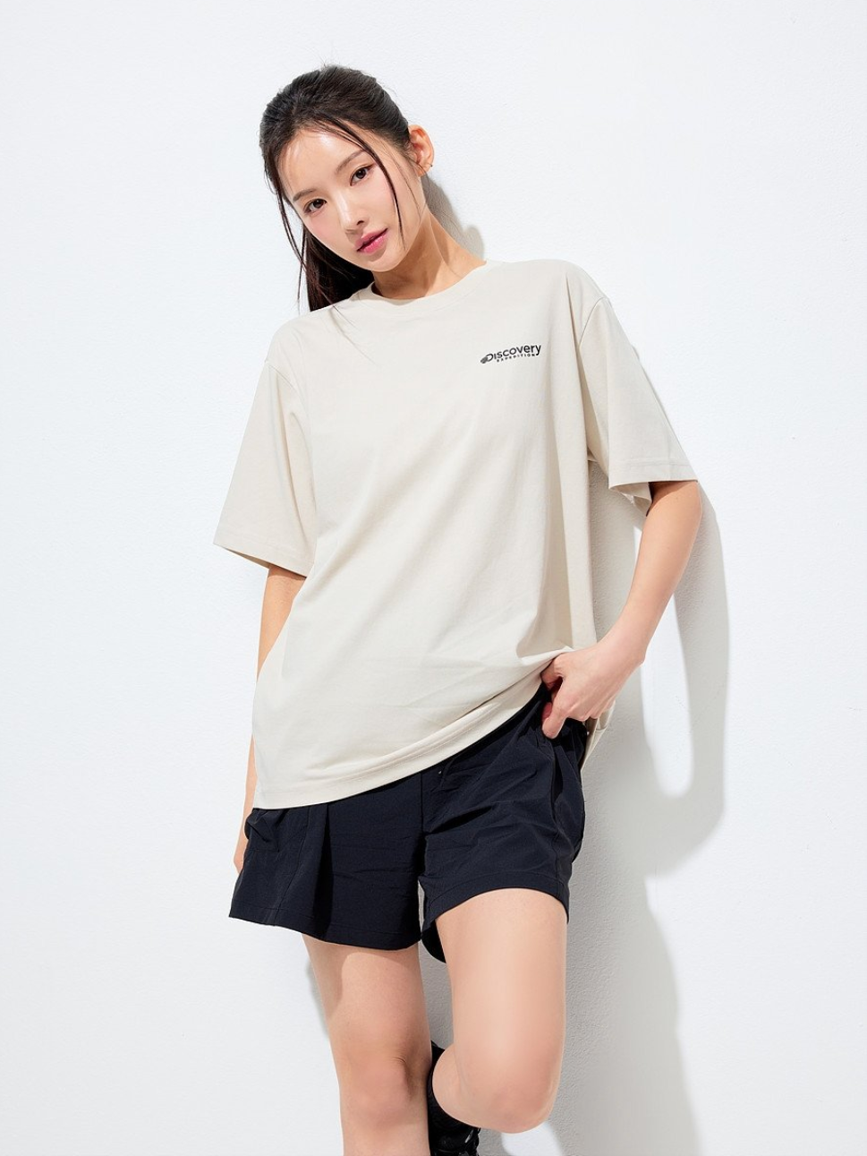韓國 Discovery Fresh Event Washing Outdoor Frame Graphic Short Sleeve T-Shirt凉爽防晒面料【DY036】