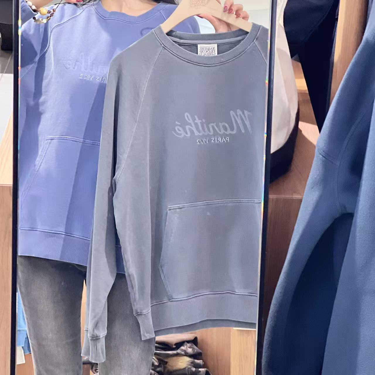 韓國 Marithe Francois Girbaud Garment Dyed Oversized Sweatshirt【MF676】