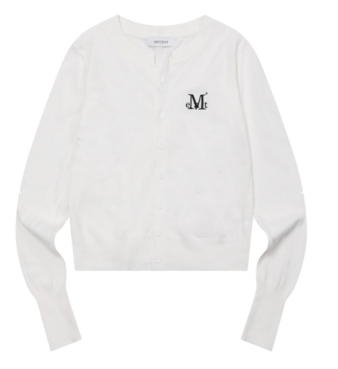韓國 Mucent Marais 7 Button Crop Henry Neck Cardigan【MU183】