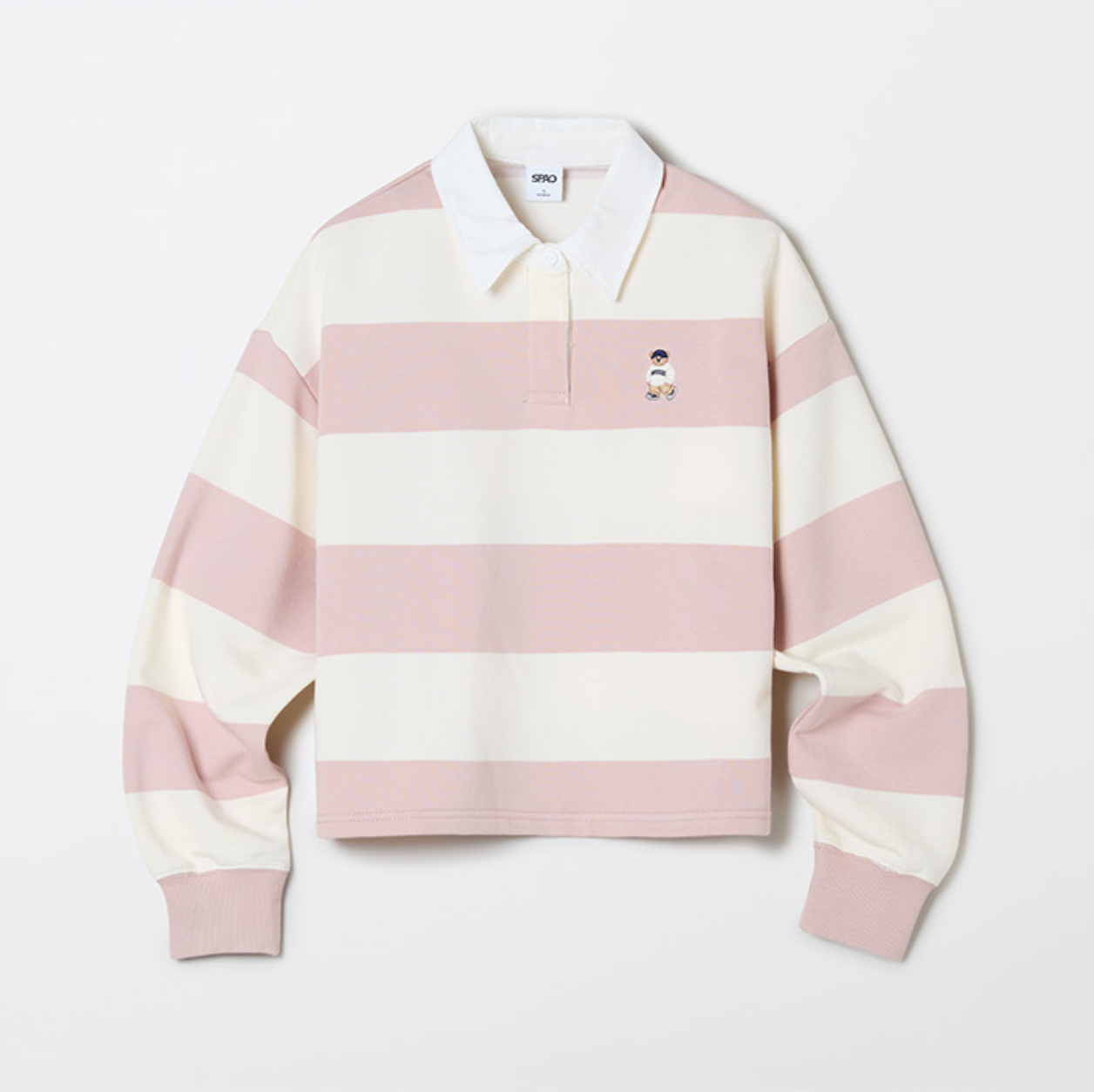 韓國 SPAO Rugby Crop Sweatshirt【SP215】