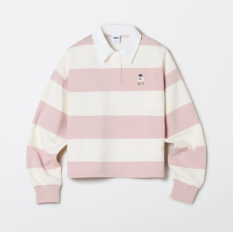 韓國 SPAO Rugby Crop Sweatshirt【SP215】