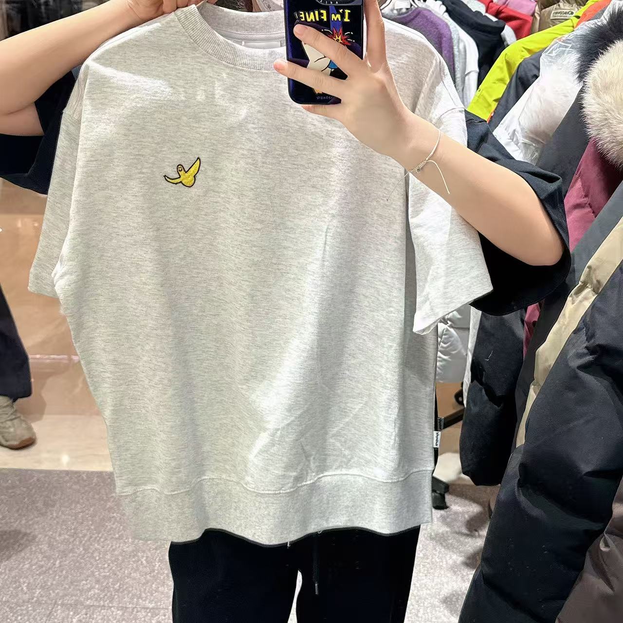 韓國 Mark Gonzales Angel Wappen Short Sleeve Sweatshirt【MG221】