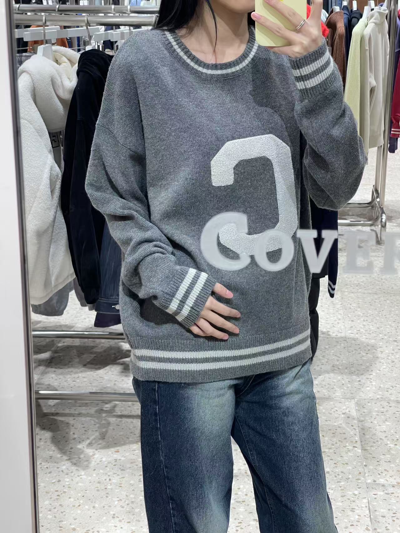 韓國 Covernat Big C Logo Crewneck Knit【CO044】 - STT Mall HK 靚太網購