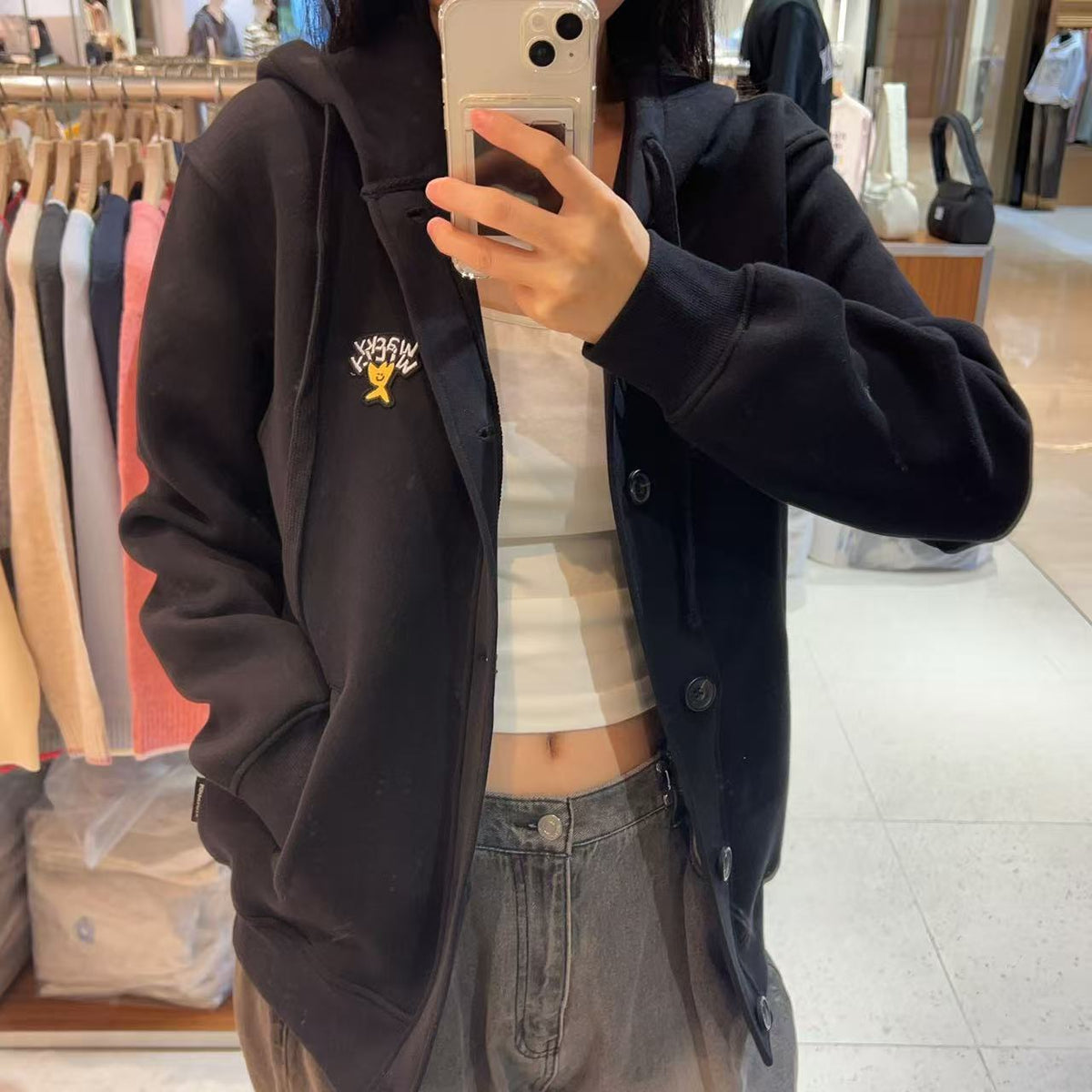 【現貨】韓國 Wacky Willy Hooded Button Cardigan【WW032】