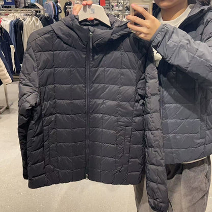 韓國 FILA Lattice Quilted Hooded Down Lightweight Padding (鵝絨)【FA028】