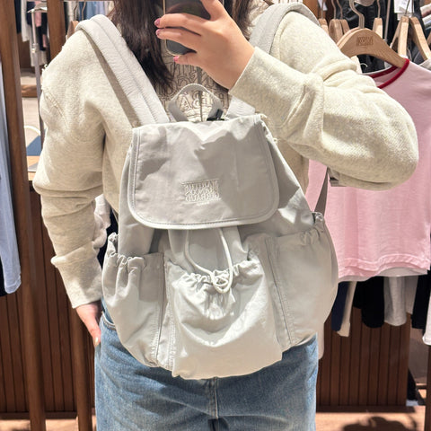 韓國 Marithe Francois Girbaud LASSIC LOGO STOPPER POCKET BACKPACK 【MF307】 - STT Mall HK 靚太網購