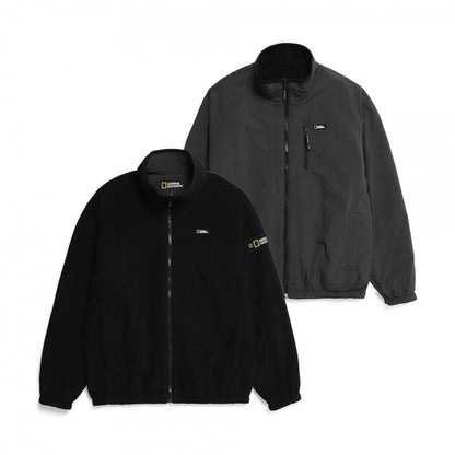 韓國 National Geographic High Neck Micro Fleece Two-Color Reversible Zip-Up【NG363】