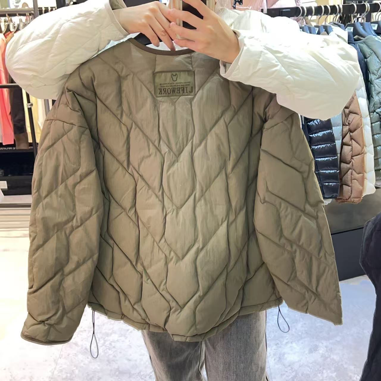 韓國 LifeWork Women's Airy Reversible Down Jumper (鴨絨)【LW037】