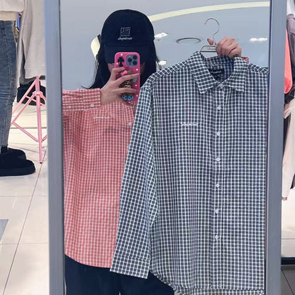 韓國 Mark Gonzales Sign Logo Check Shirt【MG265】