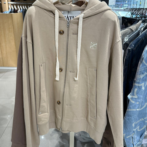 韓國 Satur Teo Cotton All Day Hood Zip-up【SR058】