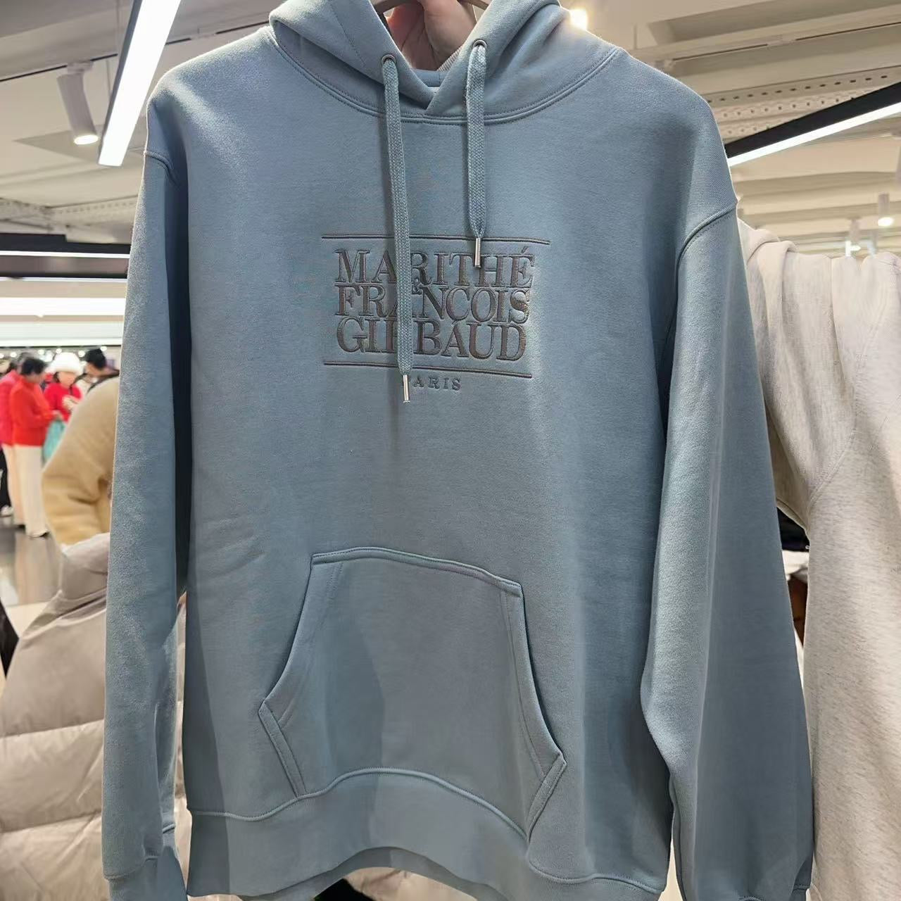 韓國 Marithe Francois Girbaud Classic Logo Embroidery Hoodie (Brushed)【MF770】