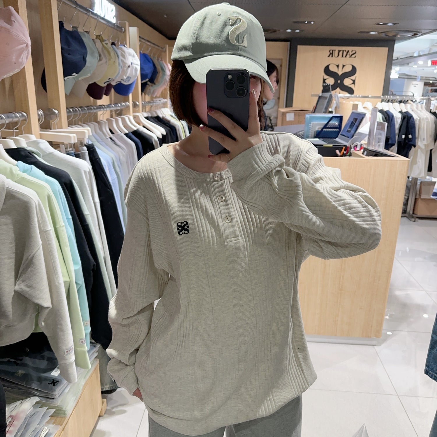 韓國 Satur Slim Fit Layered Long Sleeve【SR080】
