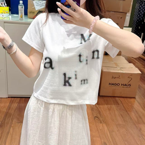 韓國 MK Crop T-Shirt【MK007】