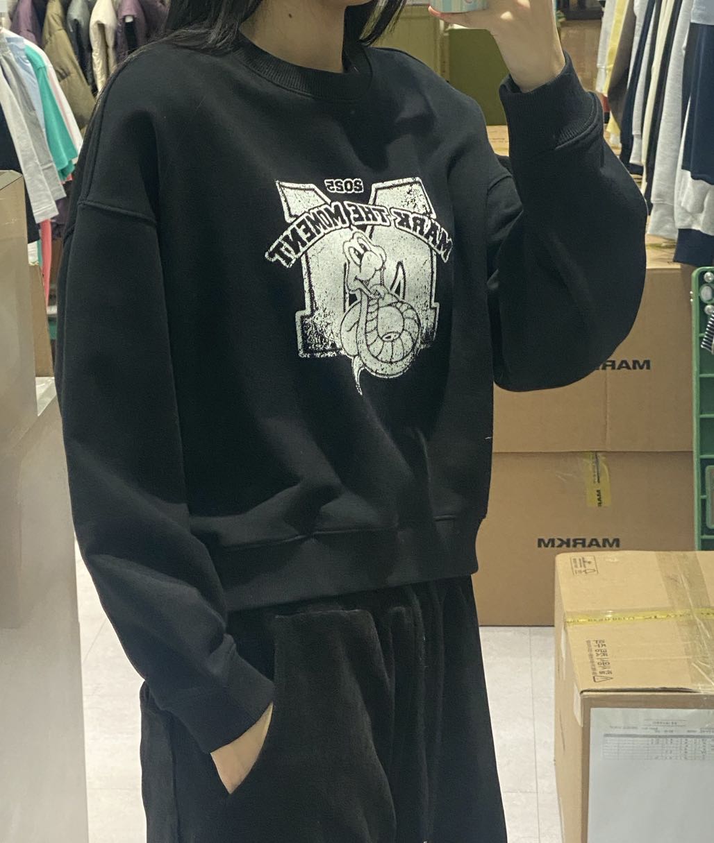 韓國 Markm Snake Pattern Sweatshirt【MA066】 - STT Mall HK 靚太網購