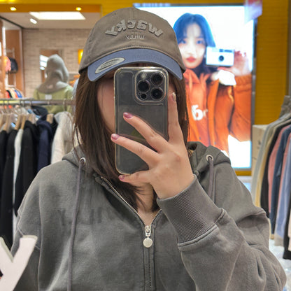 韓國 Wacky Willy Applique color block cap【WW108】