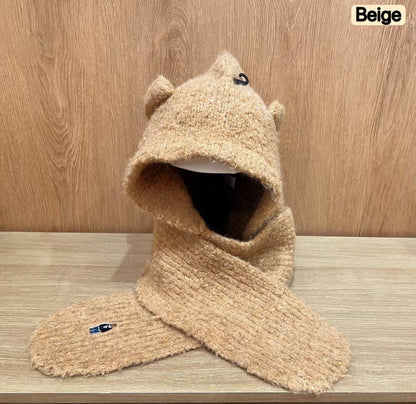 韓國 WhoAU Steve Bear Knitted Balaclava【WA074】
