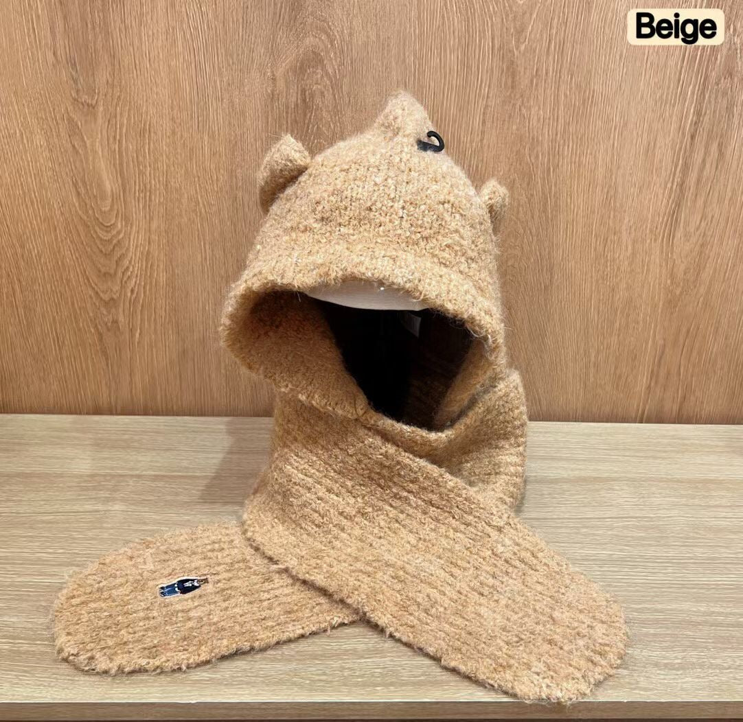 韓國 WhoAU Steve Bear Knitted Balaclava【WA074】