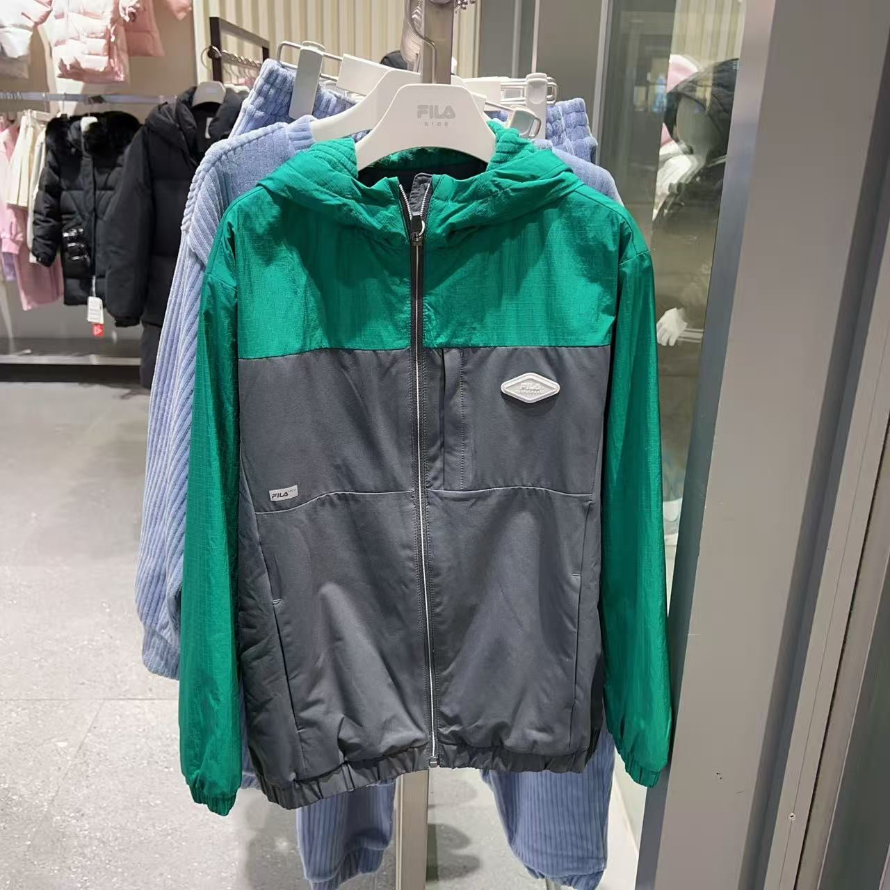 韓國 FILA Kids PF Woven Warmup Track Zip-Up【FA083】