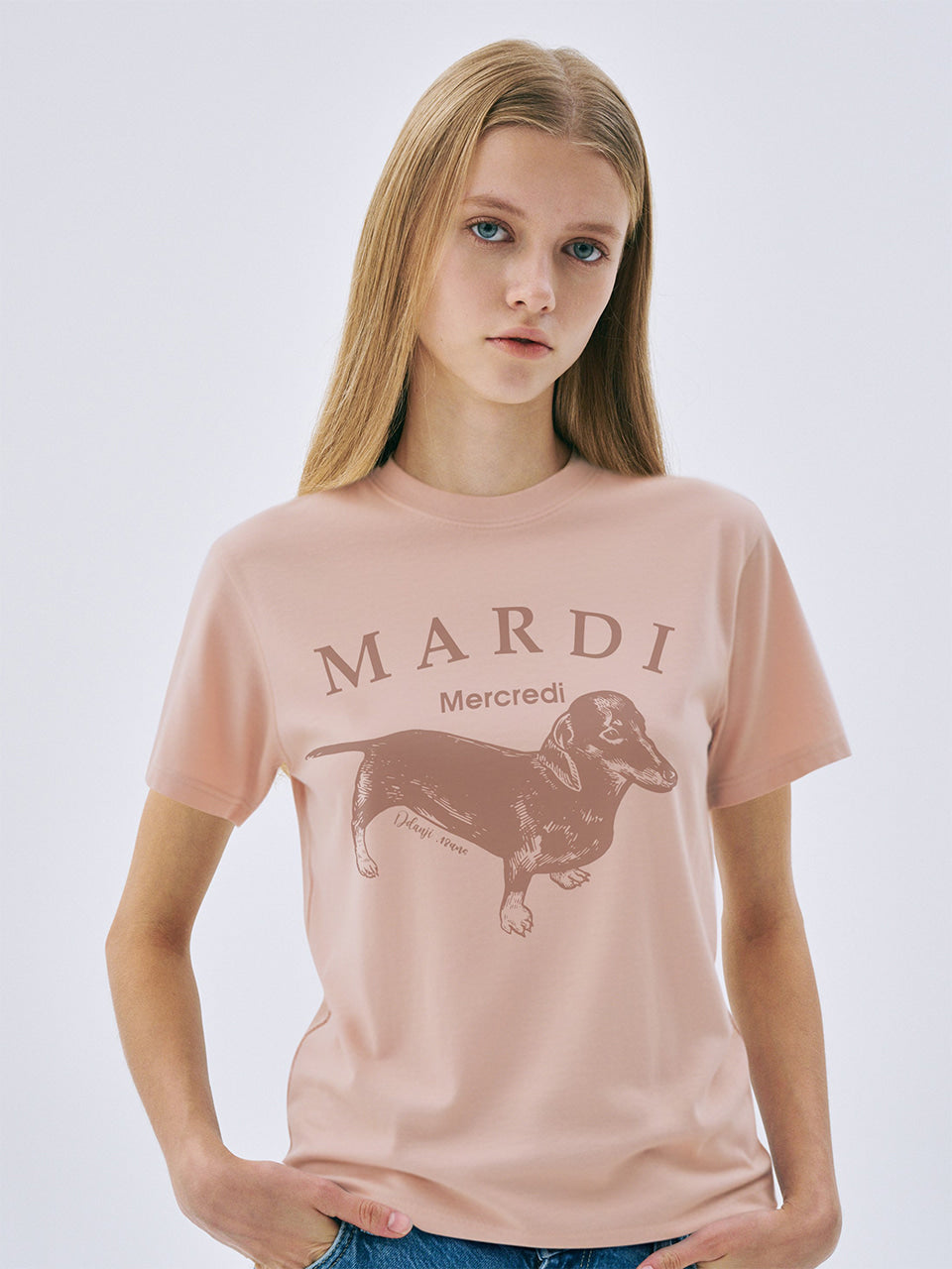 韓國 Mardi Mercredi Slim Tshirt Ddanji Pastel【MM244】