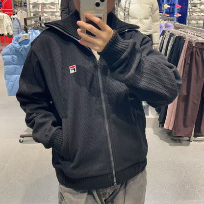 韓國 FILA Cable Knit Jacket【FA029】