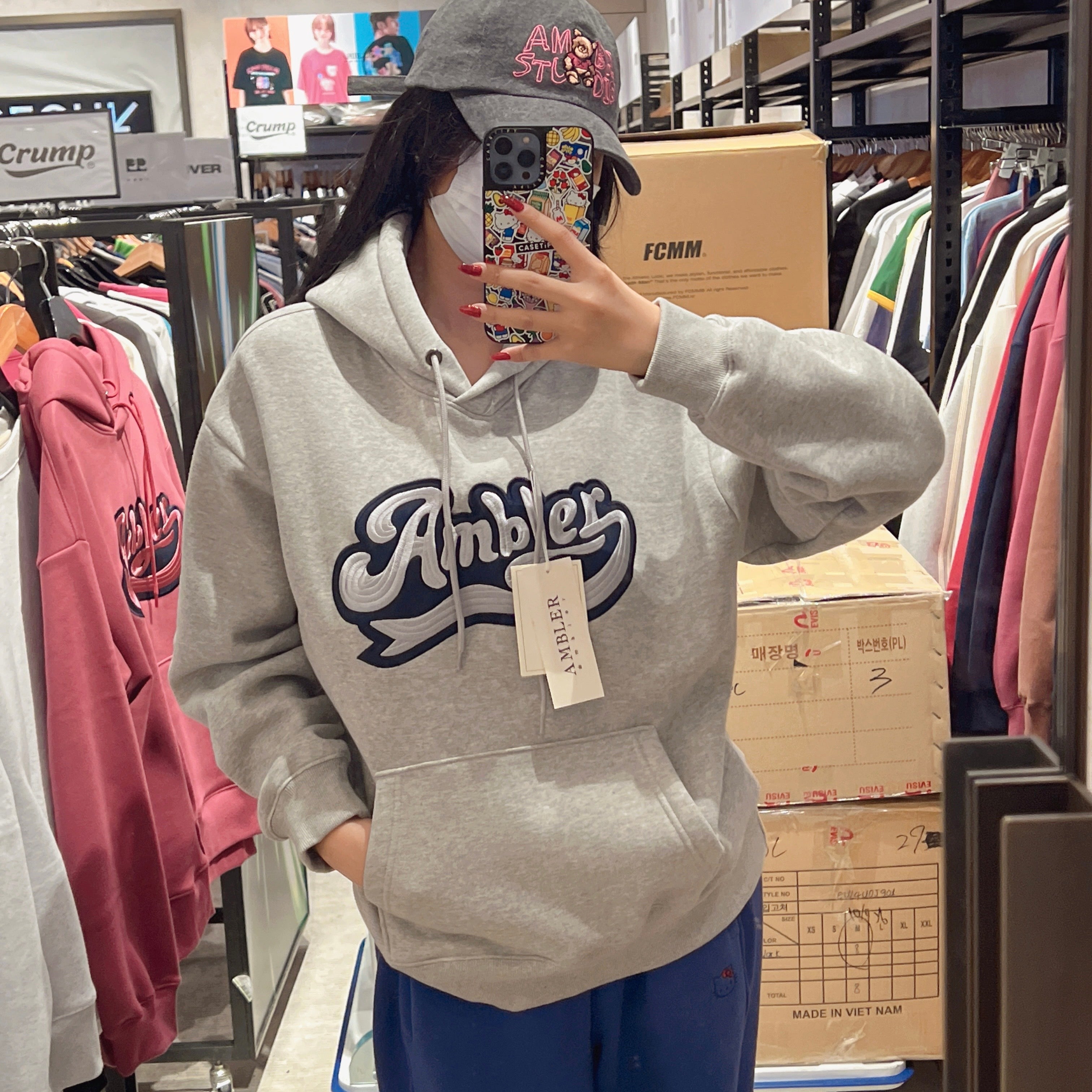 韓國 Ambler Unisex BIG AMBLER Hoodie【AR070】 - STT Mall HK 靚太網購