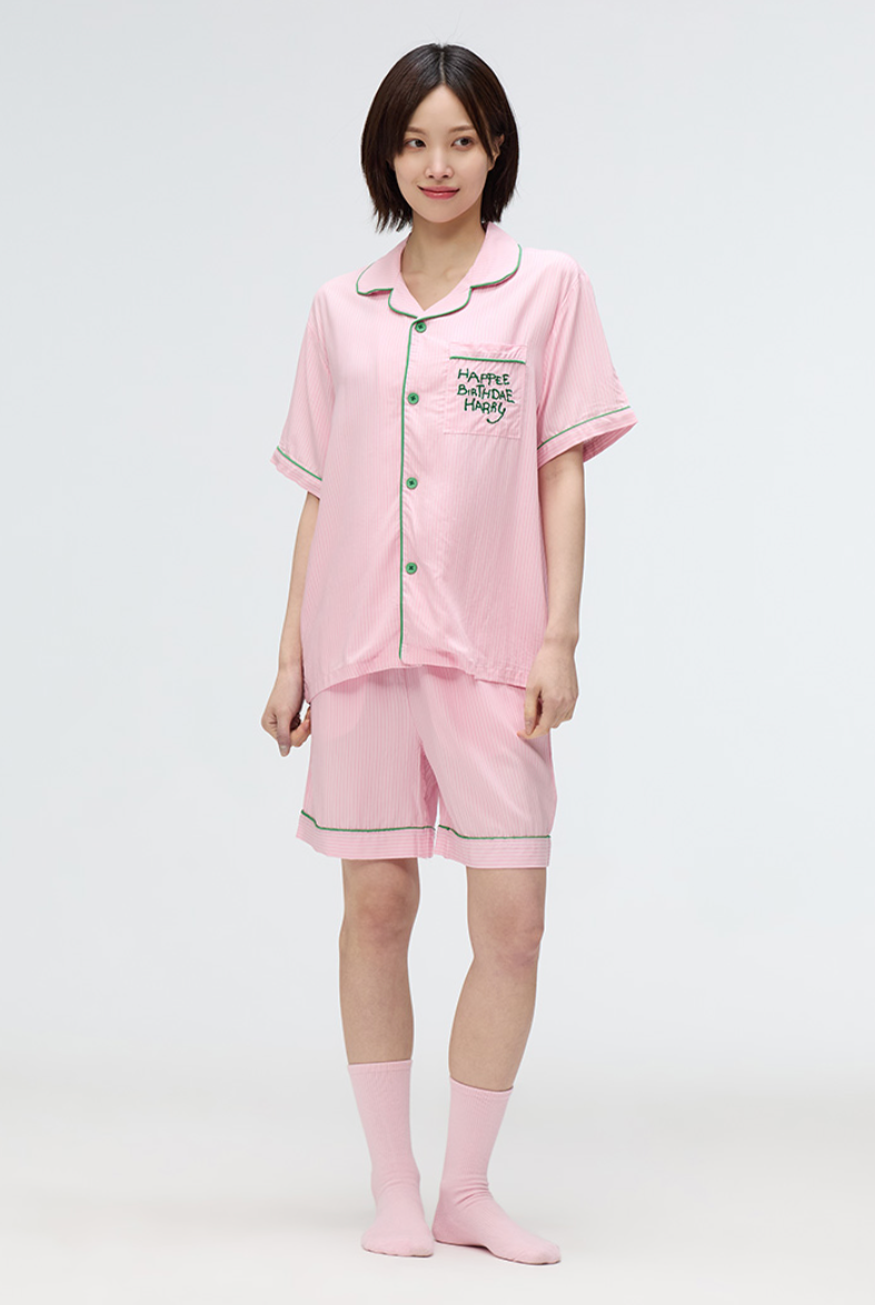 韓國 SPAO Hogwarts Magic Pass Short Sleeve Pajamas【SP172】