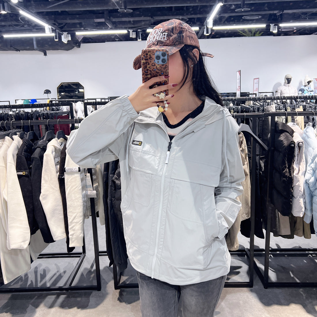 韓國 National Geographic Moose Pocket Woven Training Jacket【NG090】