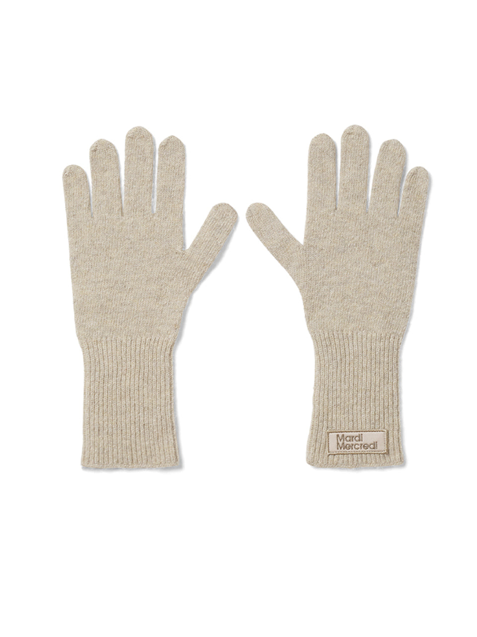 韓國 Mardi Mercredi Wool Glove Square Logo【MM218】