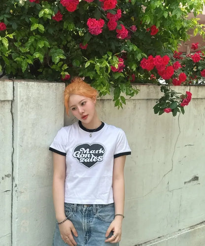 韓國 Mark Gonzales Heart Graphic Women&